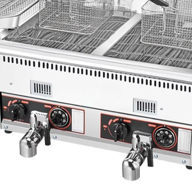12L+12L Hot Selling Potato Chi - Commercial Gas Deep Fryer Propane review and price