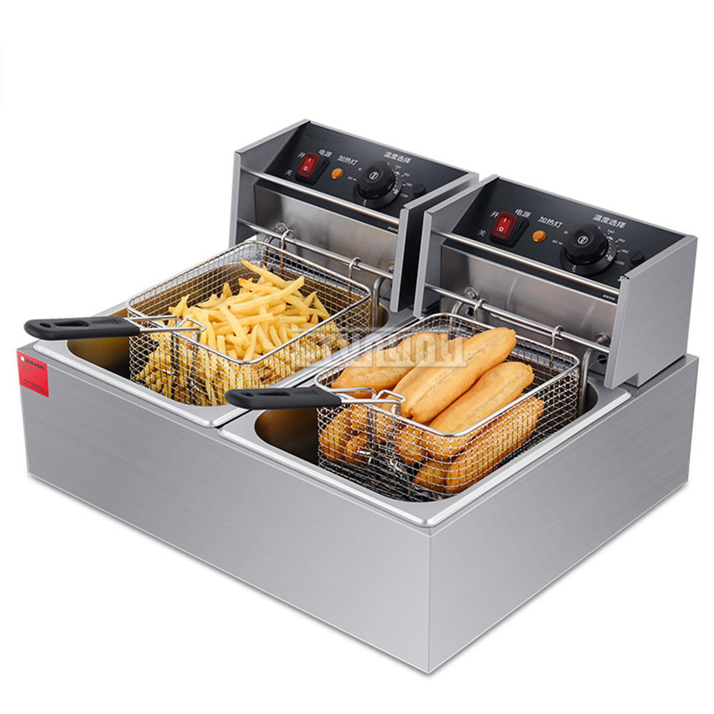 20L Double Deep Fryer Stainles - Electric Fryer Commercial 20L review and price