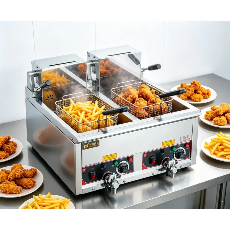 12L Commercial Electric Deep F - Commercial Deep Fryer Double Tank 12L review and price