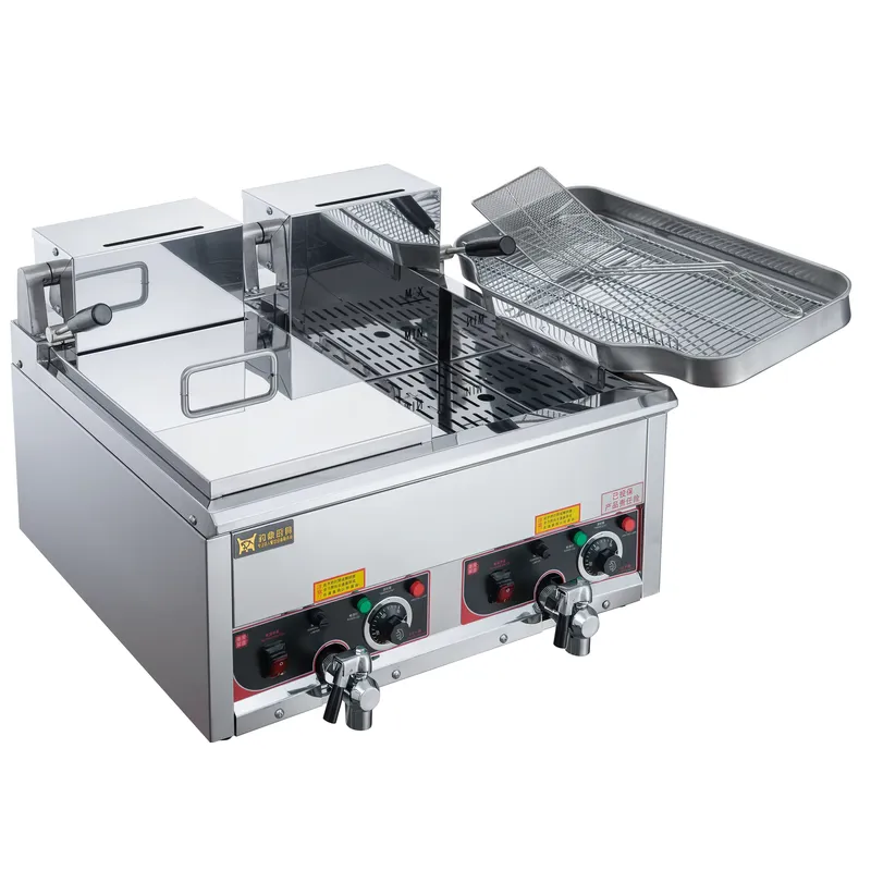 12L Commercial Electric Deep F - Commercial Deep Fryer Double Tank 12L review and price