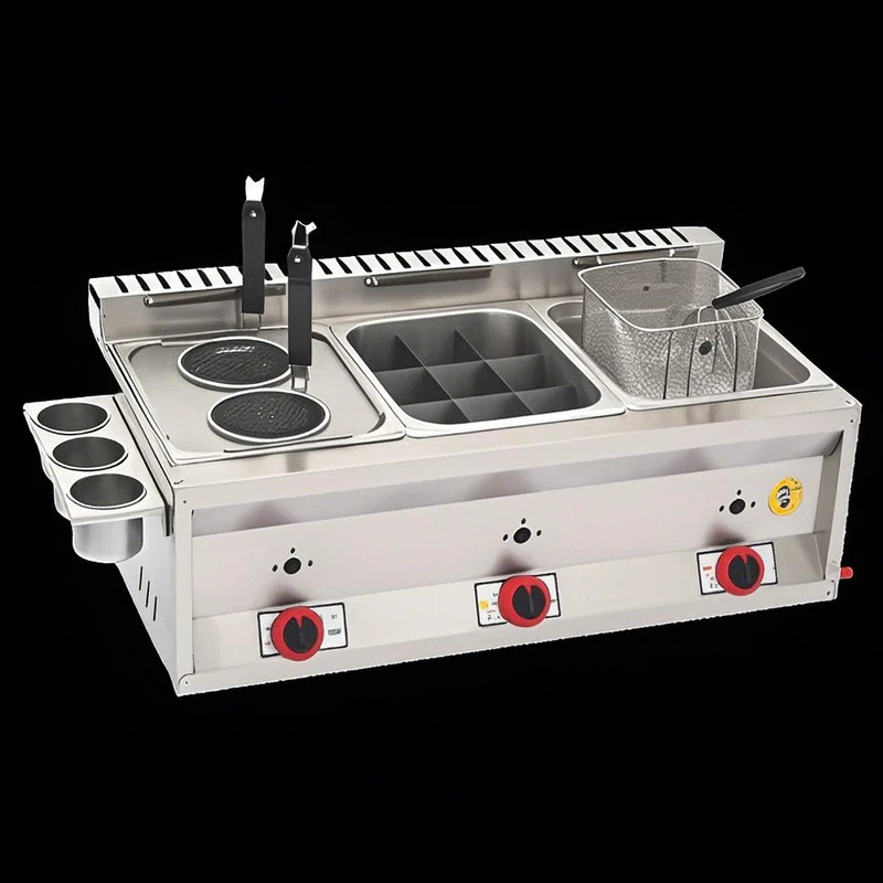 Three 8L Gas Chicken Wing Deep - Commercial Gas Deep Fryer Propane review and price