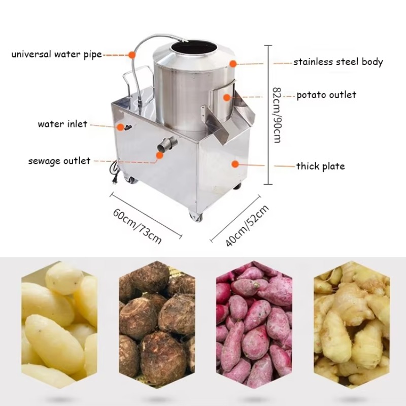 Commercial Ginger Washer Peele - Commercial Potato Peeler Machine review and price
