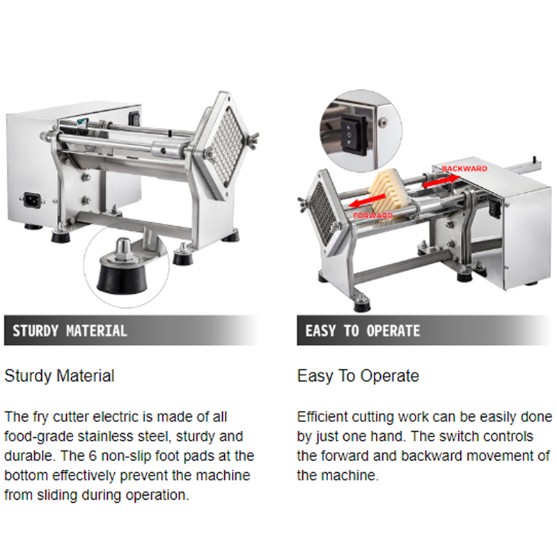 High Efficiency Commercial Ele - Commercial French Fry Cutter review and price