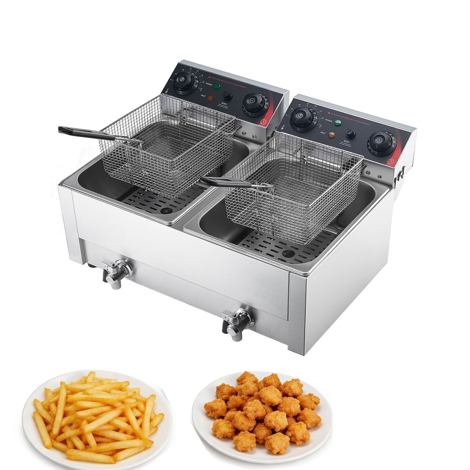 Commercial Electric Deep Fryer - Countertop Deep Fryer With Timer review and price